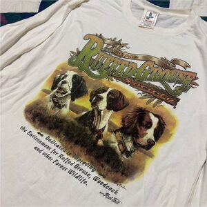 Bird hunting tshirt long sleeve vintage